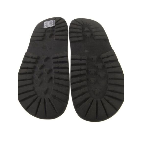 Gucci Authentic Black Green Red Striped Rubber Pool Slides Sandals 5 main image 6